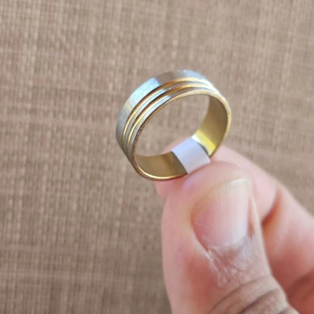 Fashion Ring Unisex Ring Band Silver Tone Fashion Jewlry Size 9 NWT - Picture 6 of 13